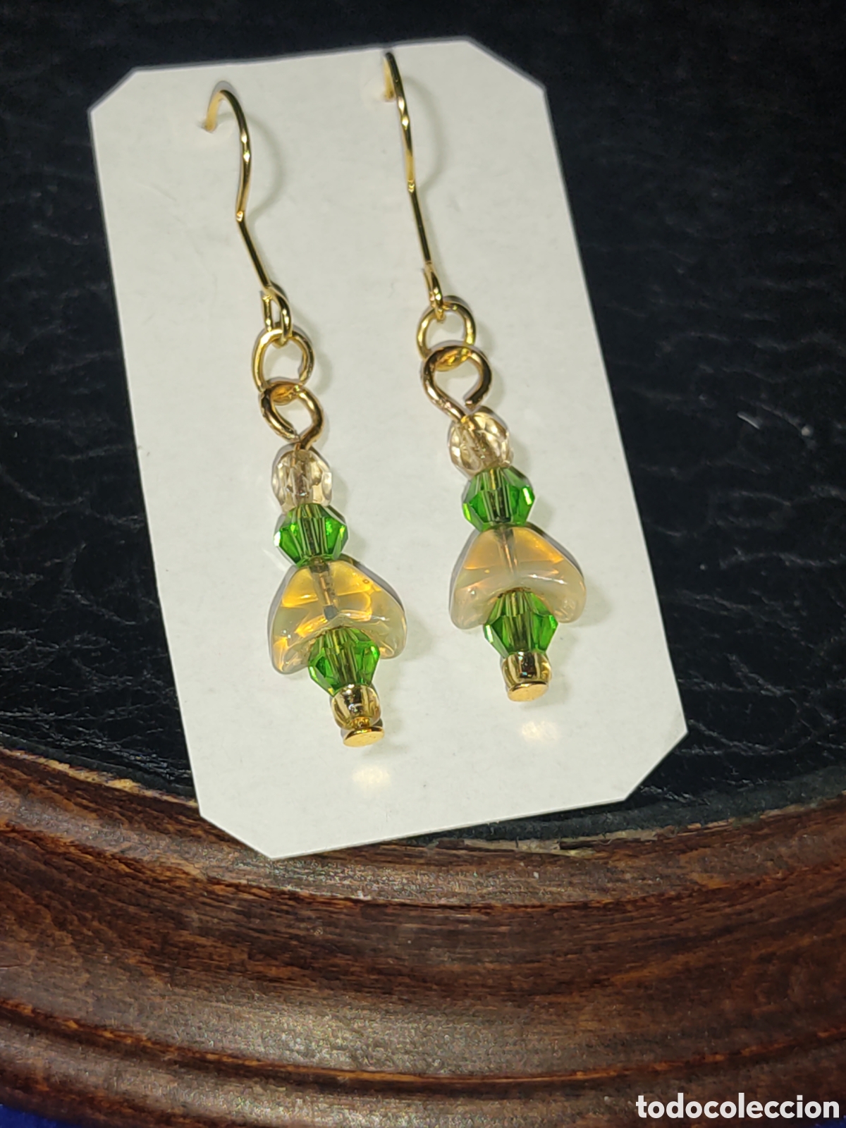 Joyeria: Pendientes flor de cuarzo y cristal. - Foto 2