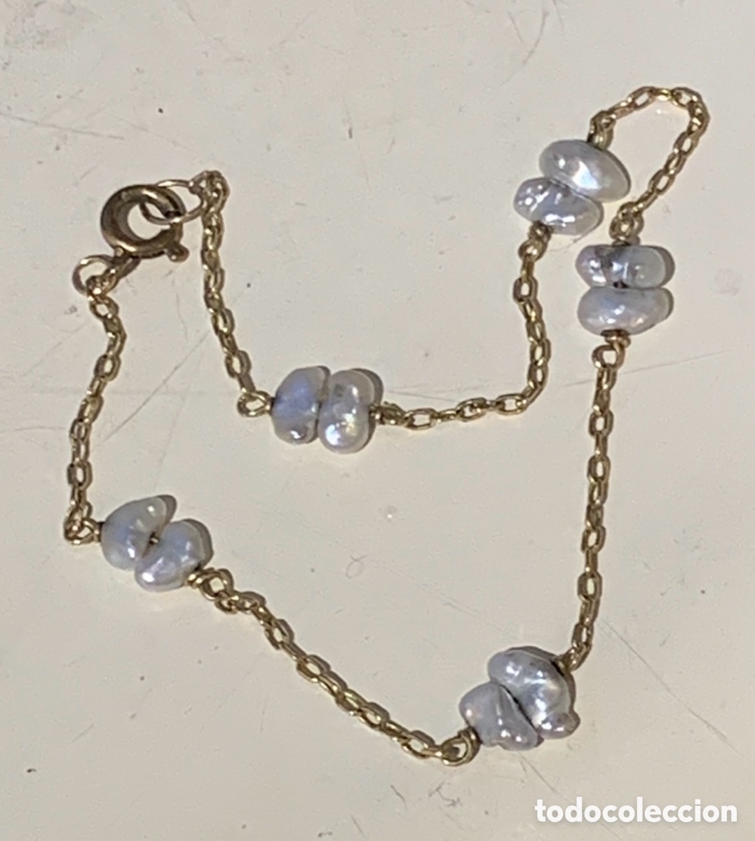 Joyeria: Pulsera. Oro y perlas barrocas. - Foto 1