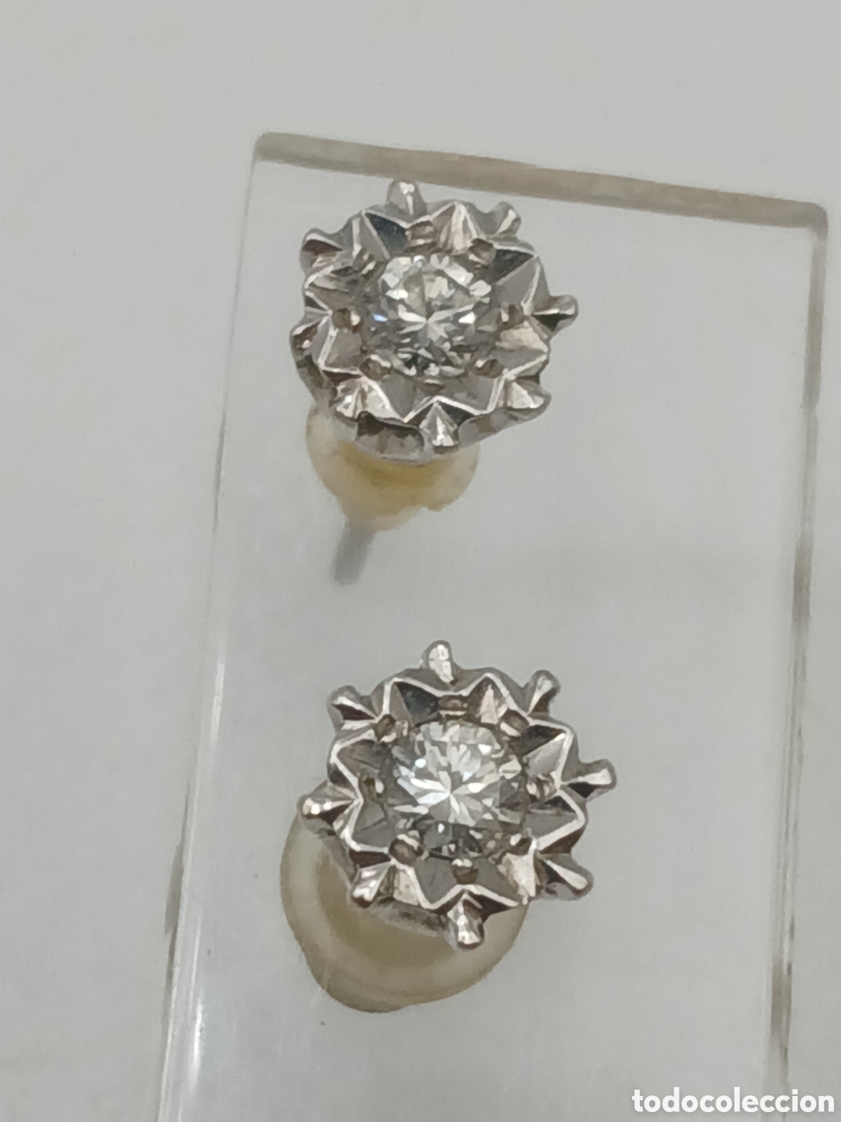 Joyeria: Pendientes oro blanco 18quilates y diamantes - Foto 2