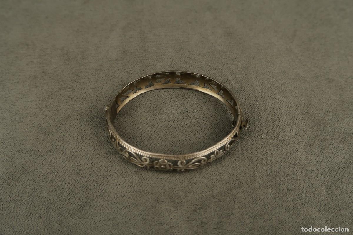 Joyeria: Antiguo Brazalete de Plata - Foto 3