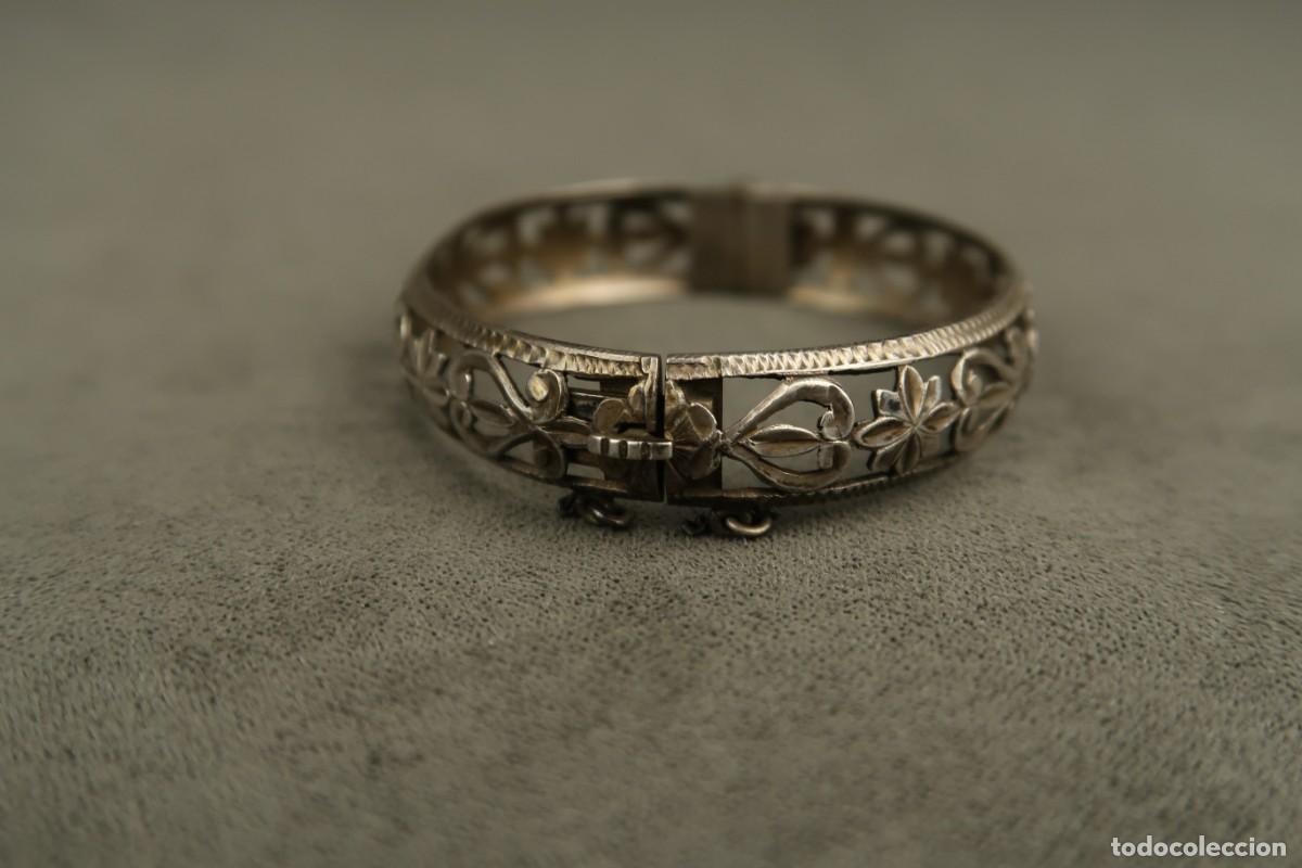 Joyeria: Antiguo Brazalete de Plata - Foto 4