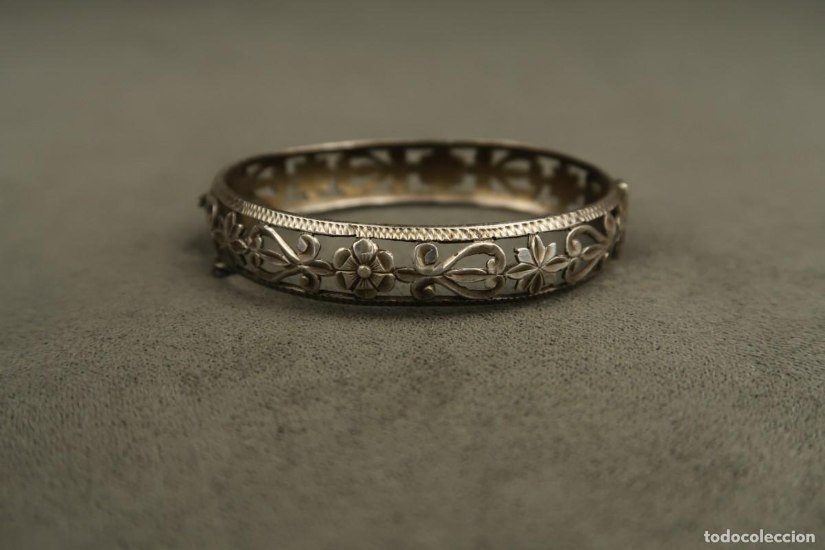 Joyeria: Antiguo Brazalete de Plata - Foto 5