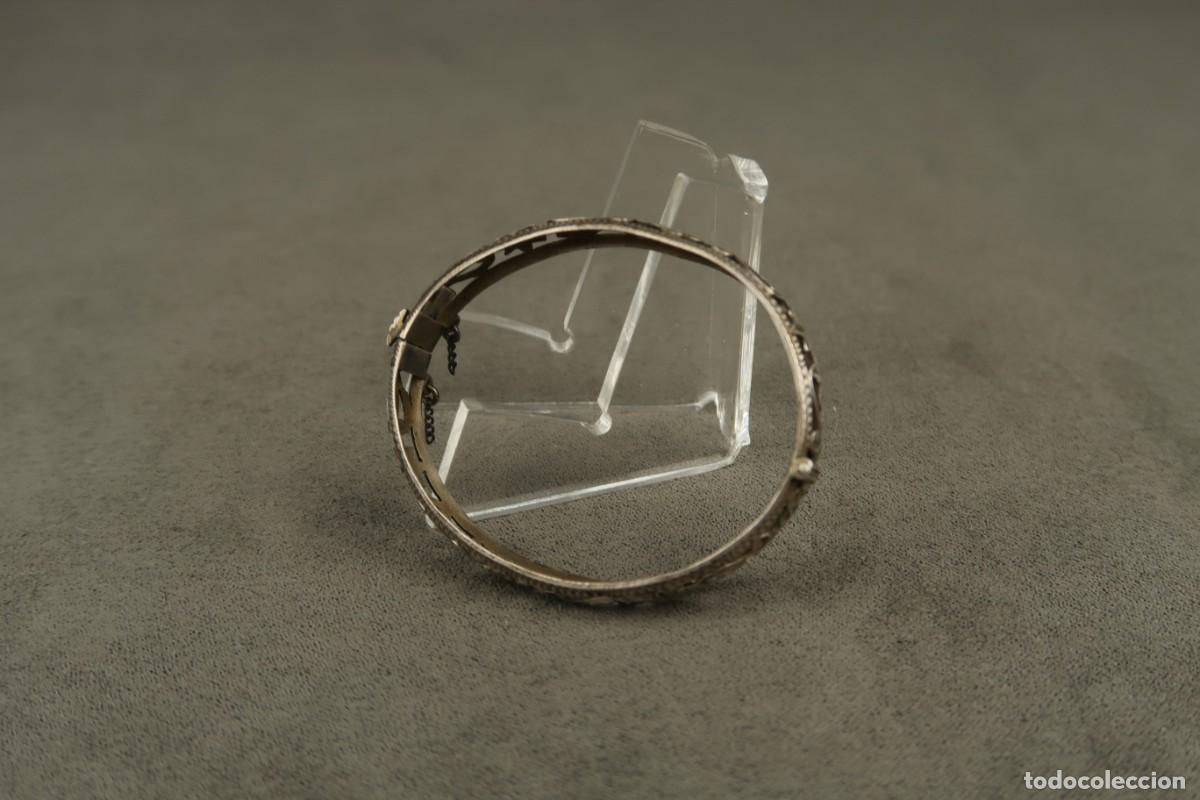 Joyeria: Antiguo Brazalete de Plata - Foto 6