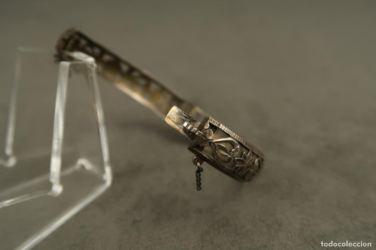 Joyeria: Antiguo Brazalete de Plata - Foto 8