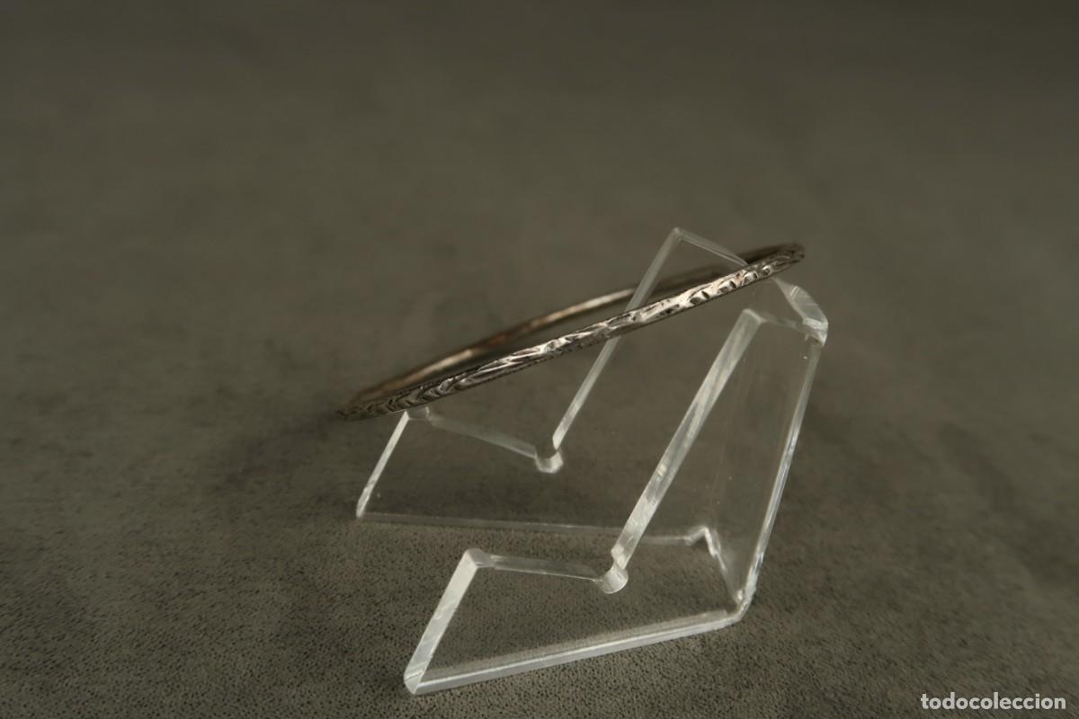 Joyeria: Antiguo Brazalete de Plata - Foto 3