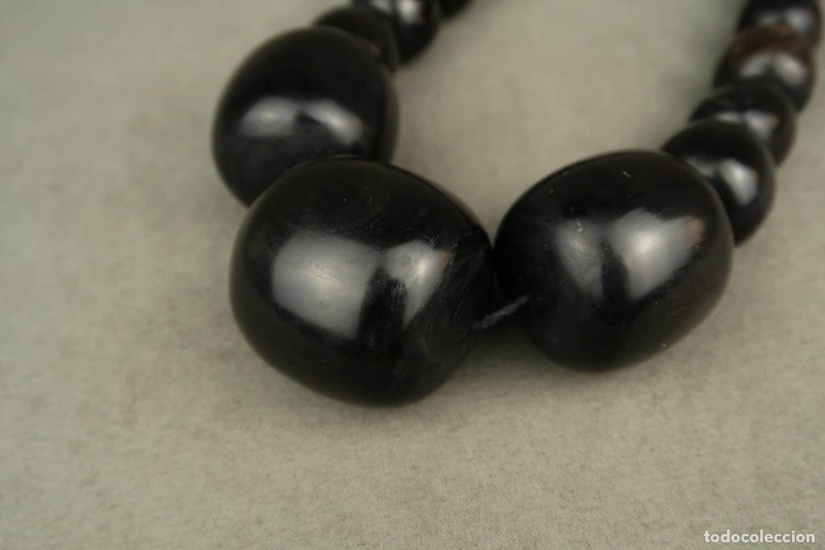 Joyeria: Antiguo Collar de Asta Negra - Foto 2