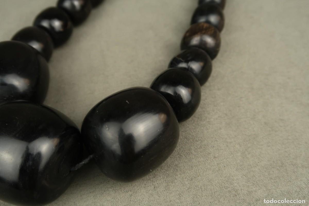 Joyeria: Antiguo Collar de Asta Negra - Foto 3