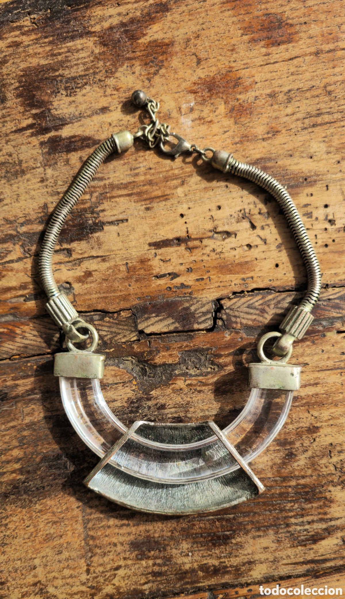 Joyeria: Collar de metal y cristal - Foto 3