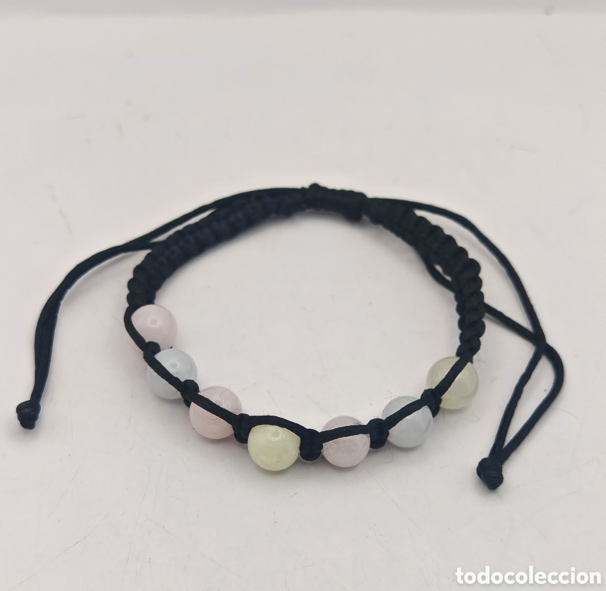 Joyeria: Pulsera de Morganita en Macram&eacute; - Foto 3