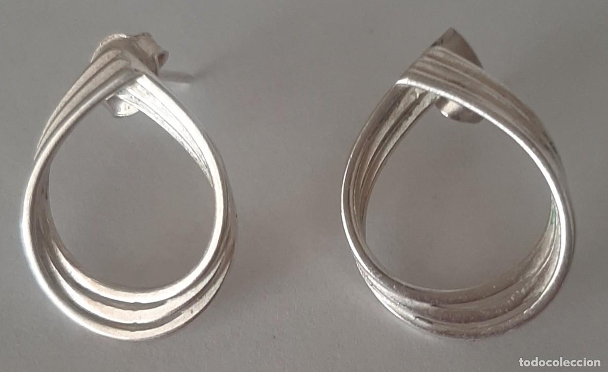 Joyeria: Elegantes Pendientes de Lazo en Plata de Ley - Foto 1