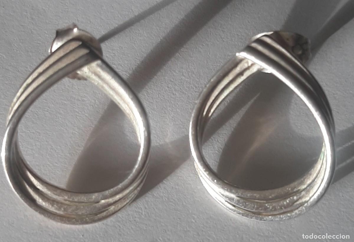 Joyeria: Elegantes Pendientes de Lazo en Plata de Ley - Foto 2