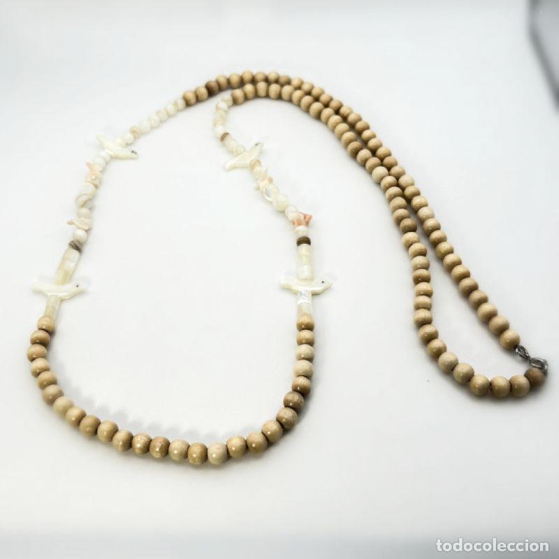 Joyeria: Collar bohemio de madera y n&aacute;car - Foto 2