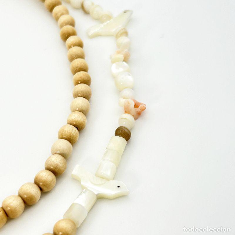 Joyeria: Collar bohemio de madera y n&aacute;car - Foto 3