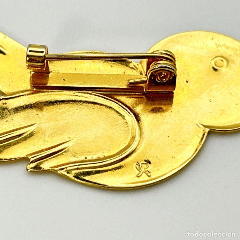 Joyeria: Broche dorado en forma de gorri&oacute;n - Foto 2