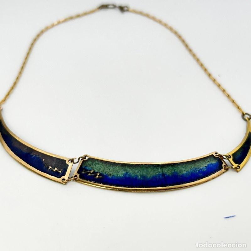 Joyeria: Collar esmaltado en tonos azul y verde - Foto 2