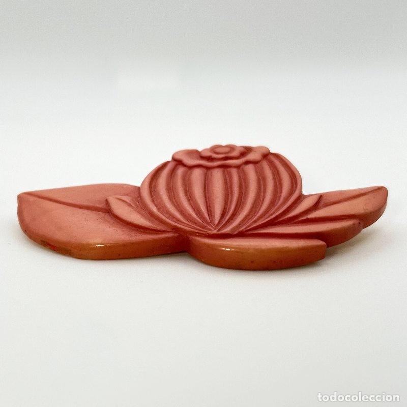 Joyeria: Broche en forma de flor color coral - Foto 2