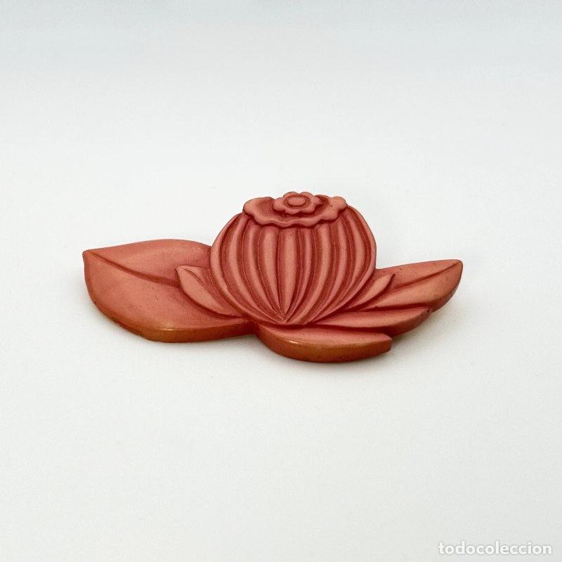 Joyeria: Broche en forma de flor color coral - Foto 1