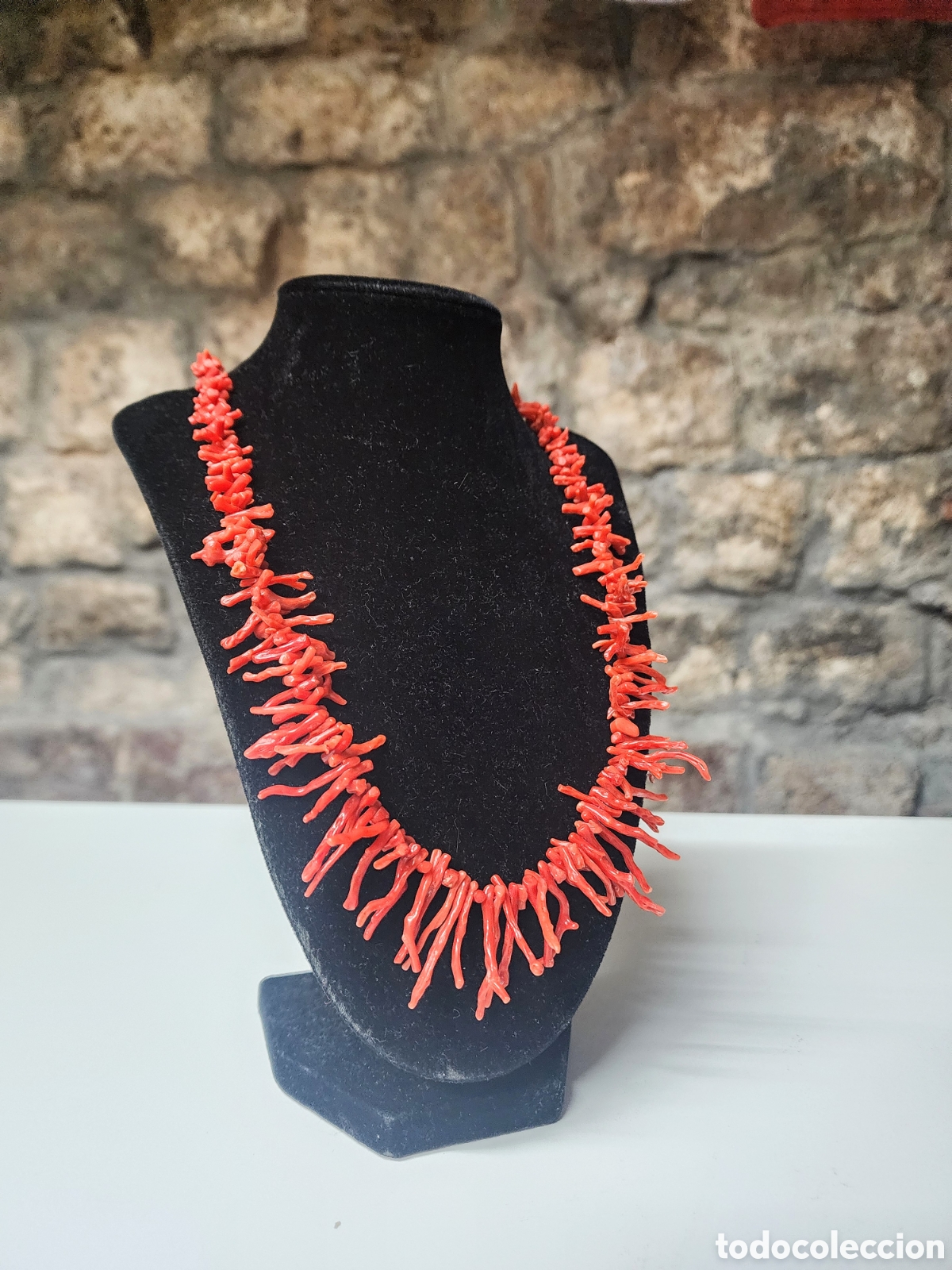 Joyeria: ✅️ COLLAR EN RAMAS DE CORAL ROJO - Foto 2