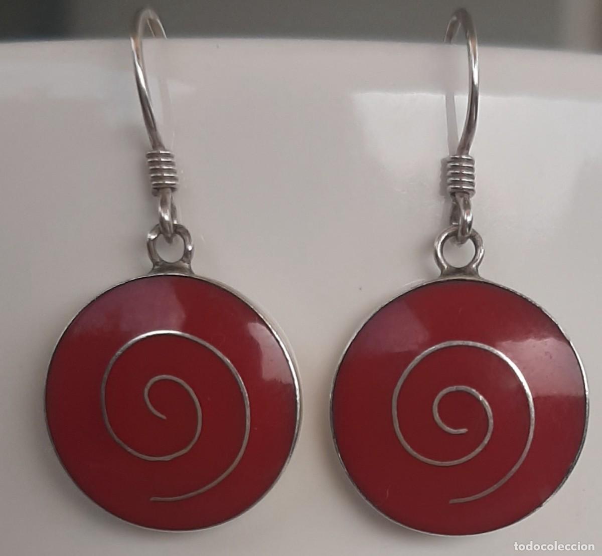 Joyeria: Pendientes Coral Rojo y Plata de Ley - Foto 1