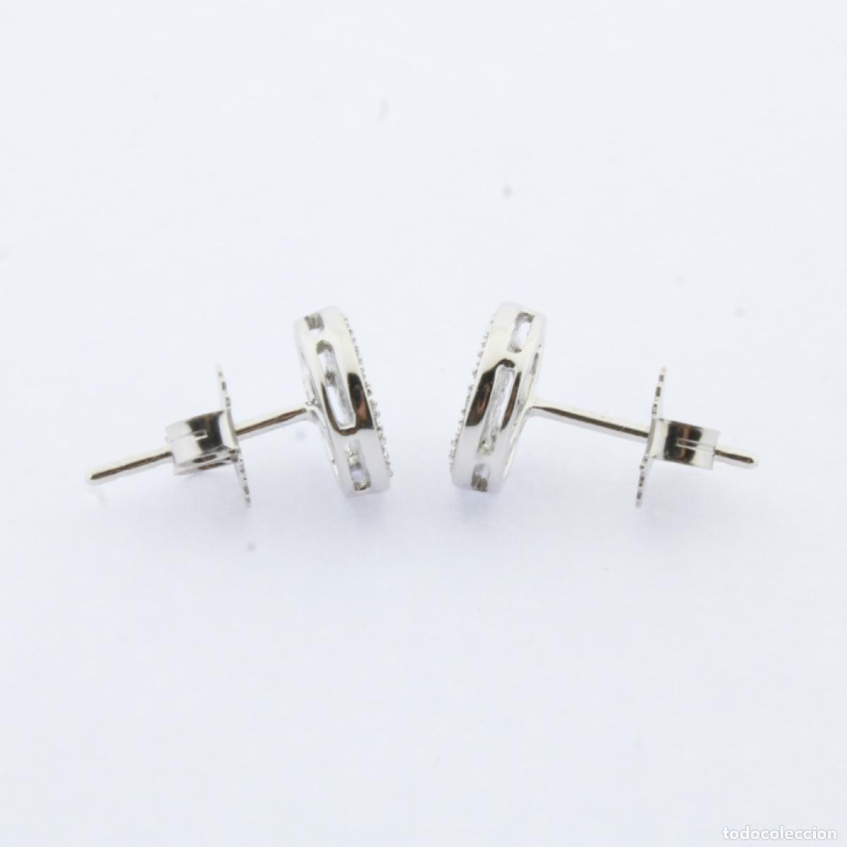 Joyeria: Pendientes oro blanco con brillantes - Foto 4