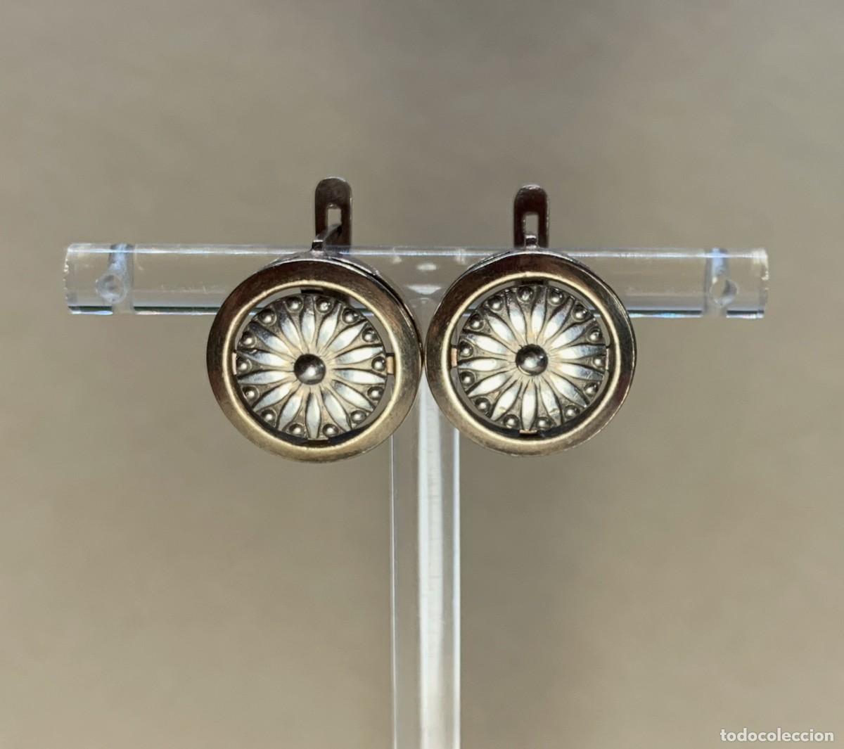 Joyeria: Pendientes vintage de la URSS, plata de ley 925. - Foto 1