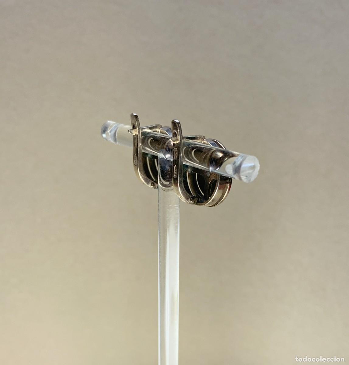 Joyeria: Pendientes vintage de la URSS, plata de ley 925. - Foto 3
