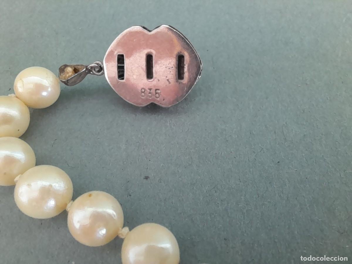 Joyeria: collar de perlas 63cm de punta a punta, con cierre de plata 835, cierre incompleto - Foto 4