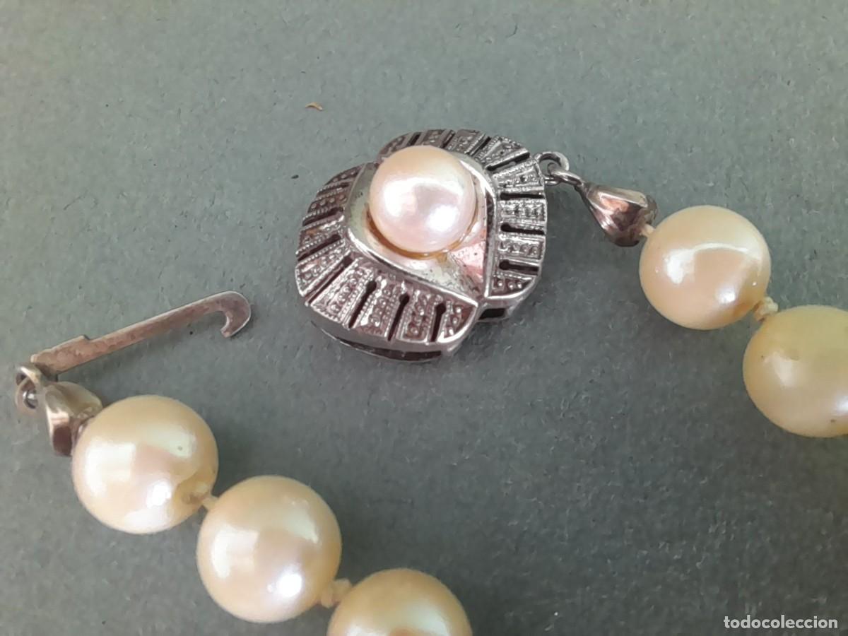 Joyeria: collar de perlas 63cm de punta a punta, con cierre de plata 835, cierre incompleto - Foto 8