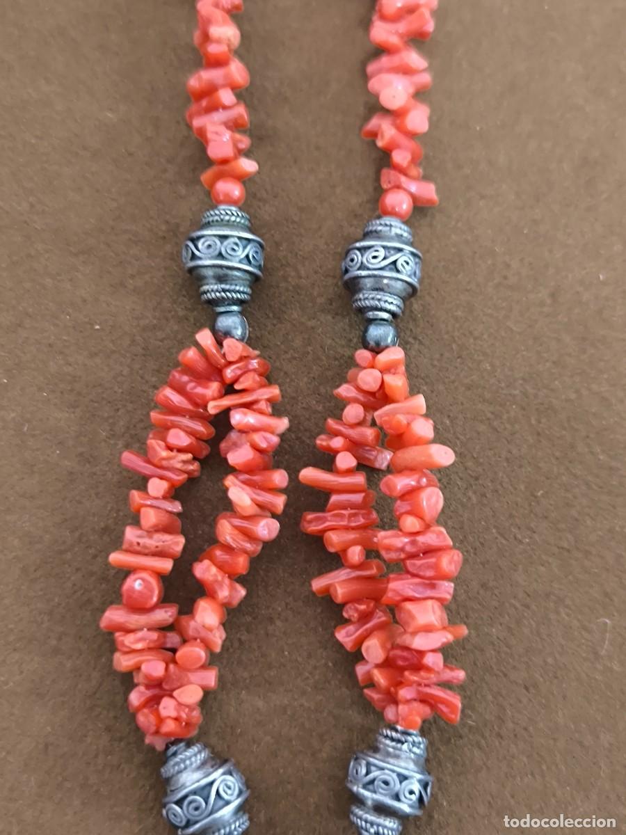 Joyeria: COLLAR TIBETANO EN PLATA , CORAL Y ORO - Foto 3