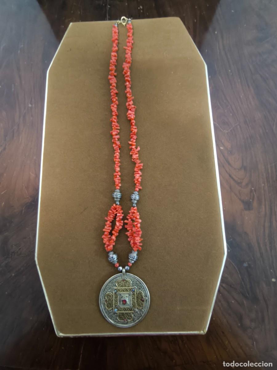 Joyeria: COLLAR TIBETANO EN PLATA , CORAL Y ORO - Foto 8