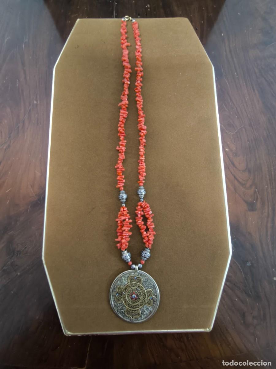 Joyeria: COLLAR TIBETANO EN PLATA , CORAL Y ORO - Foto 9