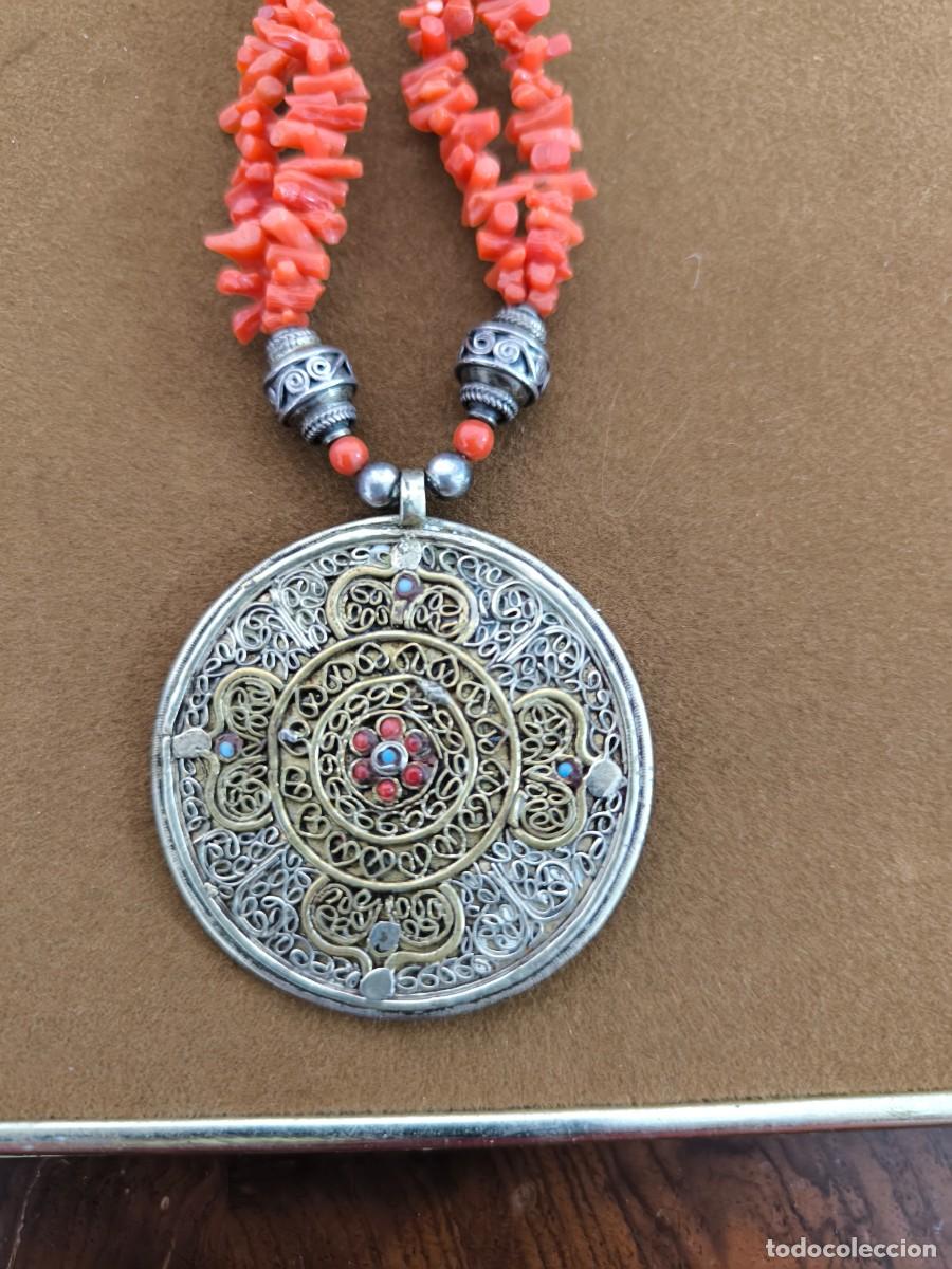 Joyeria: COLLAR TIBETANO EN PLATA , CORAL Y ORO - Foto 10