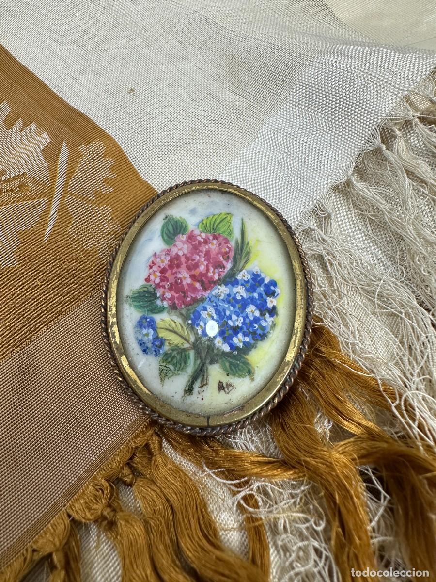 Joyeria: Antiguo broche de porcelana - Foto 2