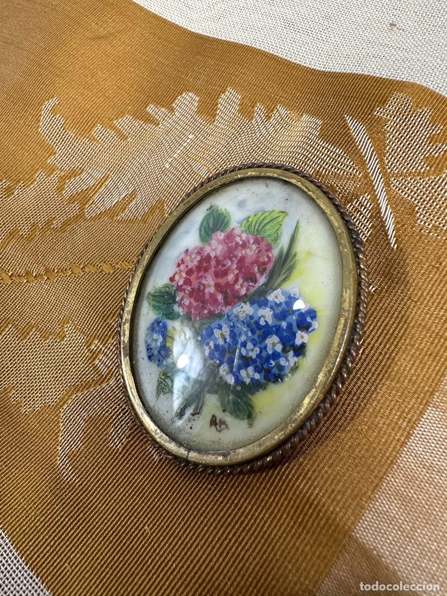 Joyeria: Antiguo broche de porcelana - Foto 4