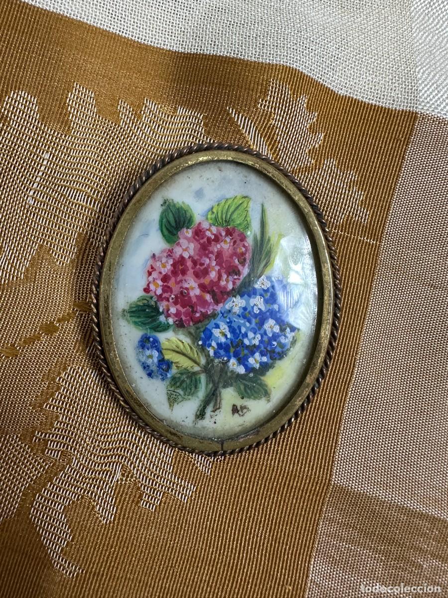 Joyeria: Antiguo broche de porcelana - Foto 7