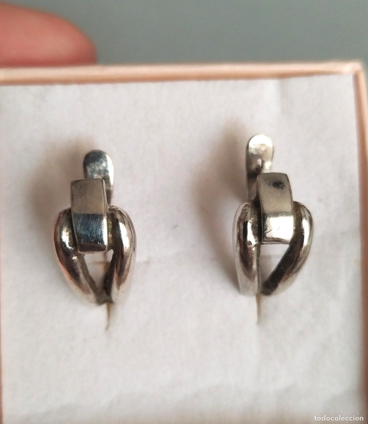 Joyeria: Pendientes de plata de ley contrastada, cierre de pala. - Foto 2