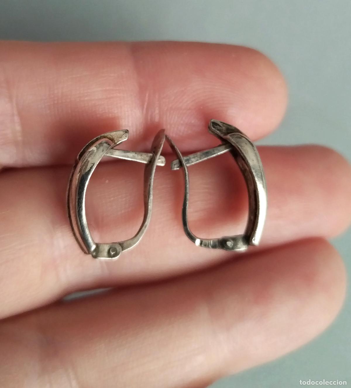 Joyeria: Pendientes de plata de ley contrastada, cierre de pala. - Foto 4