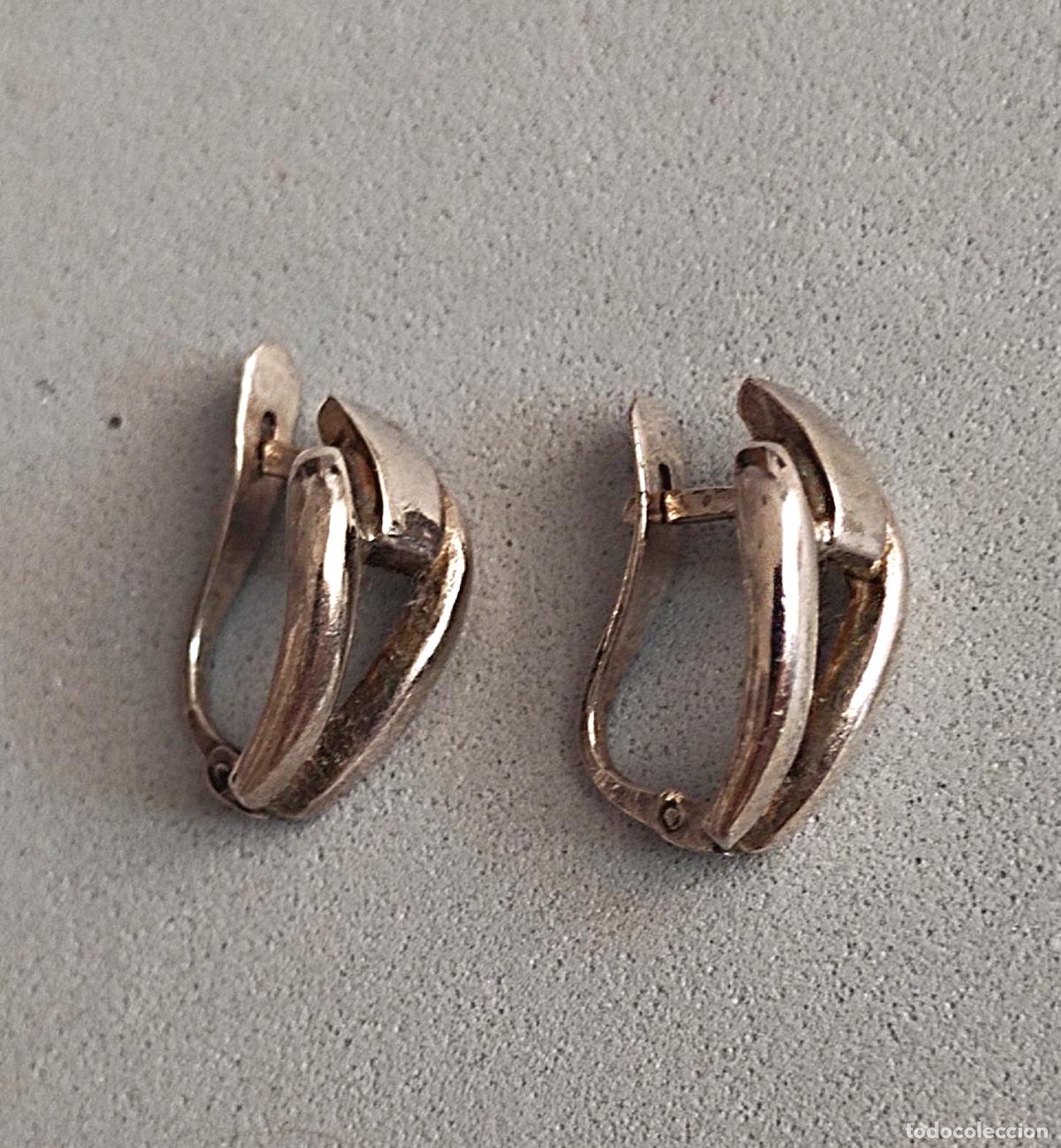 Joyeria: Pendientes de plata de ley contrastada, cierre de pala. - Foto 6