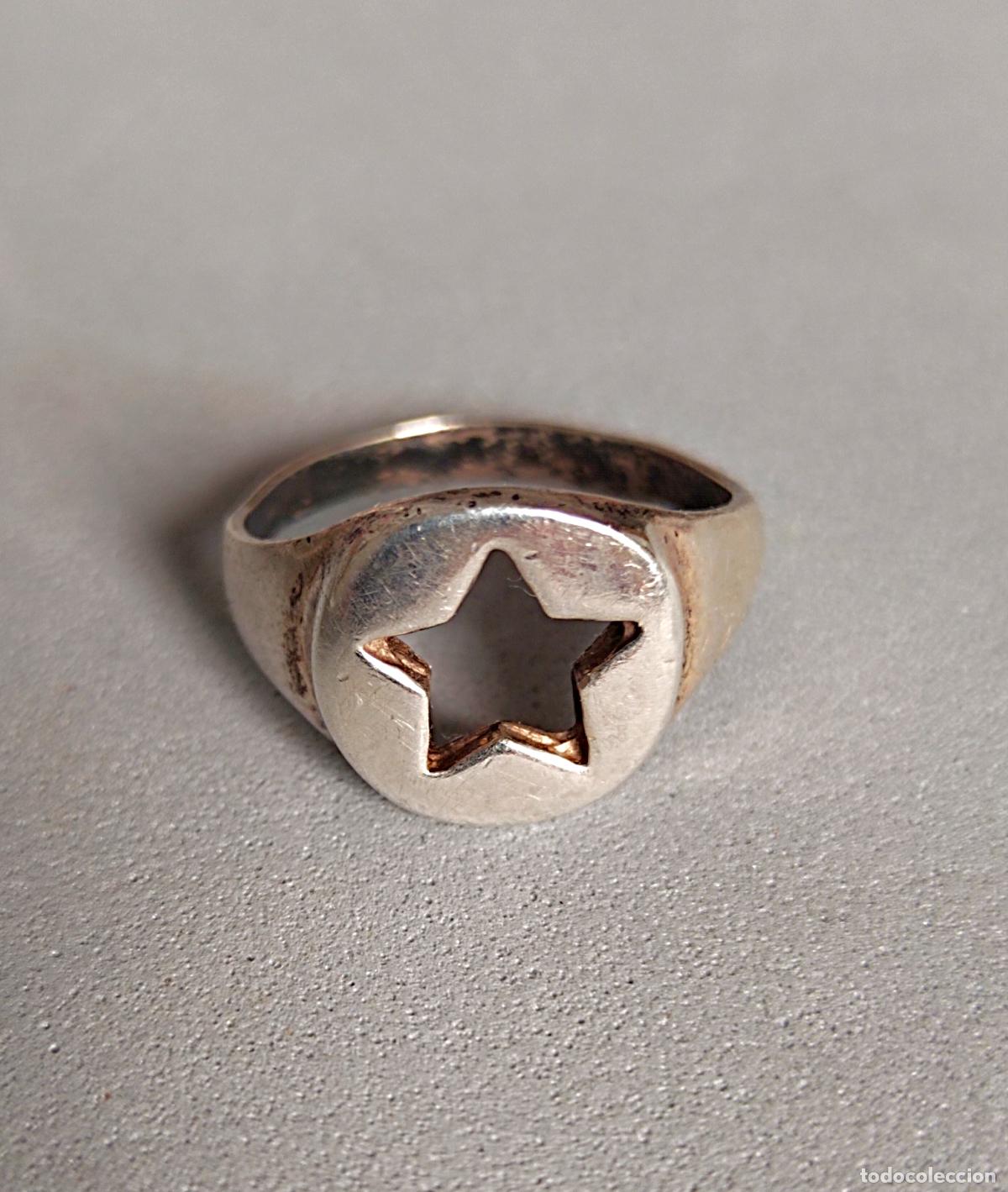Joyeria: Anillo plata de ley con estrella. - Foto 2