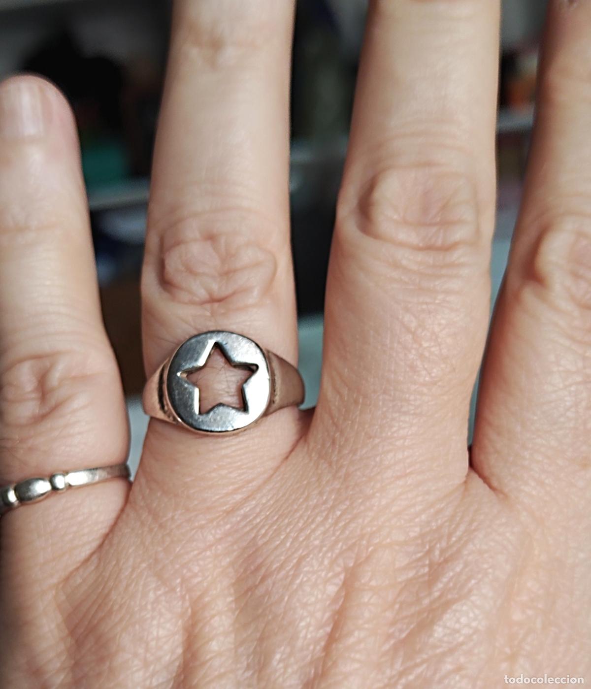 Joyeria: Anillo plata de ley con estrella. - Foto 3