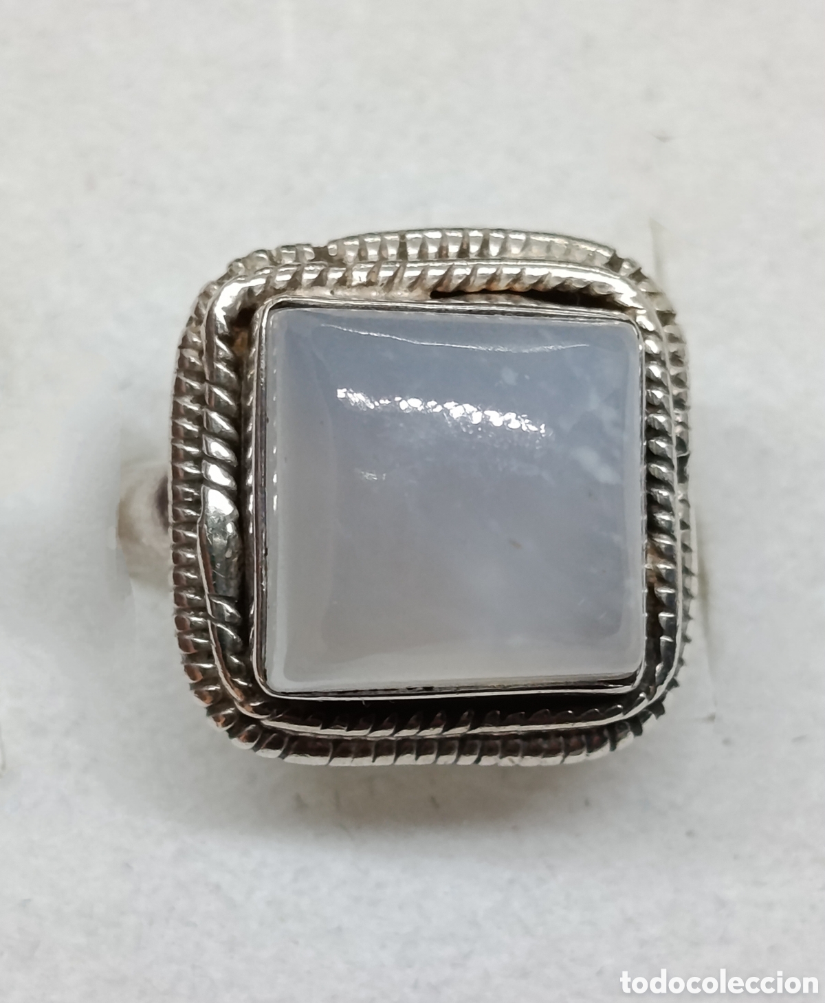 Joyeria: Anillo de plata de ley y opalina. - Foto 2