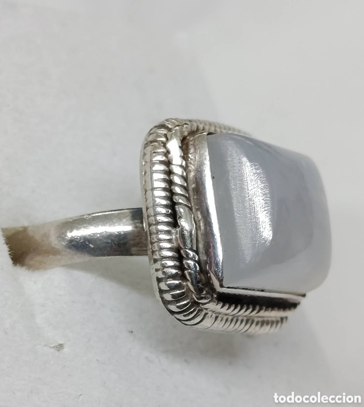 Joyeria: Anillo de plata de ley y opalina. - Foto 3