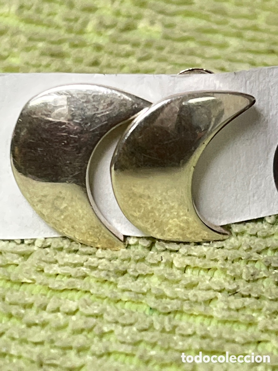 Joyeria: Pendientes en forma de luna de plata / P307 - Foto 1