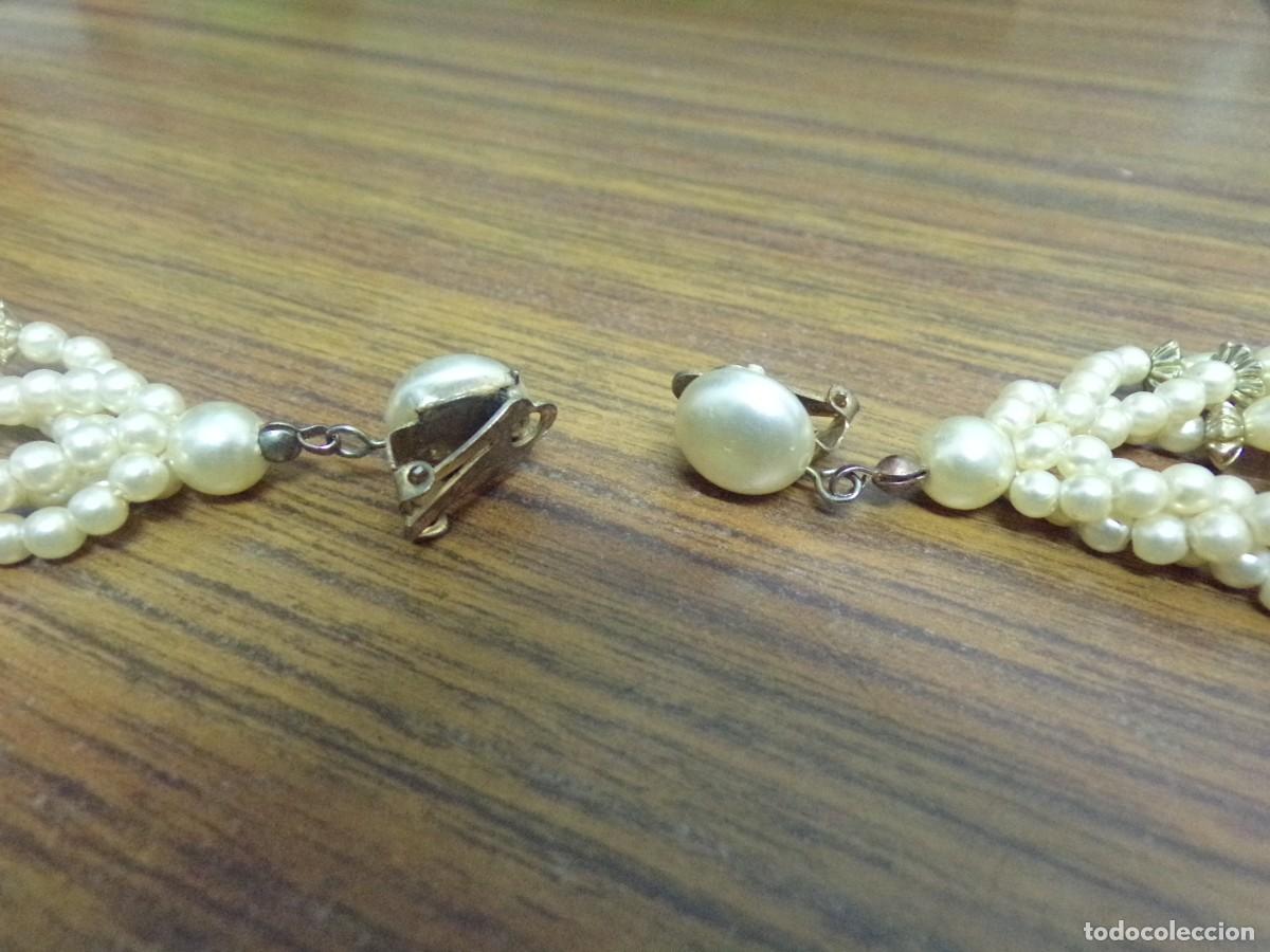 Joyeria: ESTAMOS LIQUIDANDO. Antiguos Pendientes estilo perlas, con cierre de clip - Foto 5