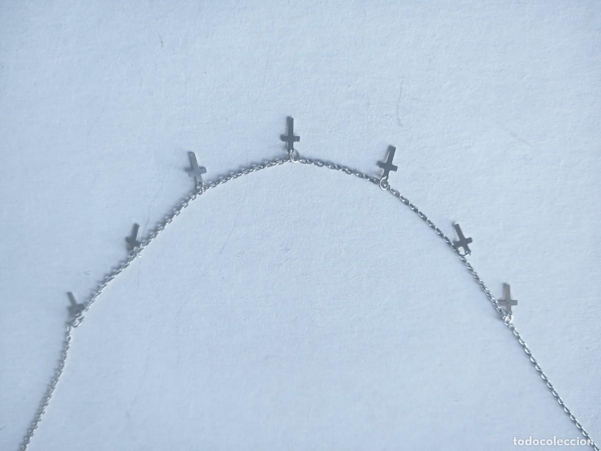 Joyeria: BONITO COLLAR ANTIGUO CON CRUCES PLATA 925 - Foto 3