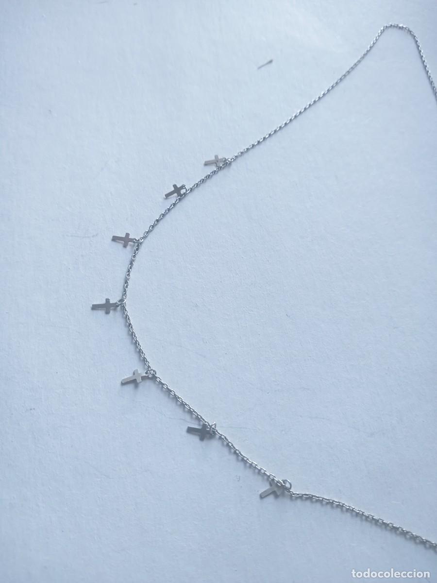 Joyeria: BONITO COLLAR ANTIGUO CON CRUCES PLATA 925 - Foto 4