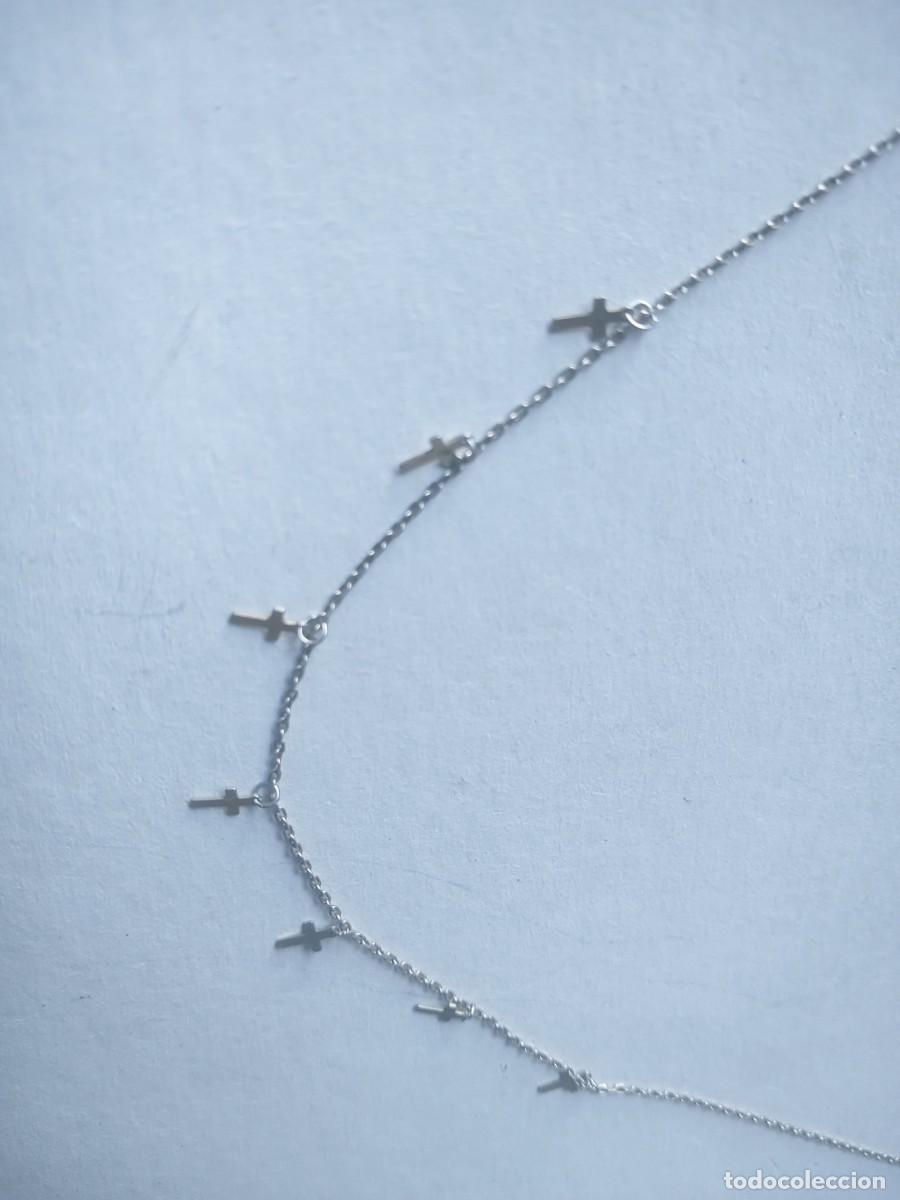 Joyeria: BONITO COLLAR ANTIGUO CON CRUCES PLATA 925 - Foto 5