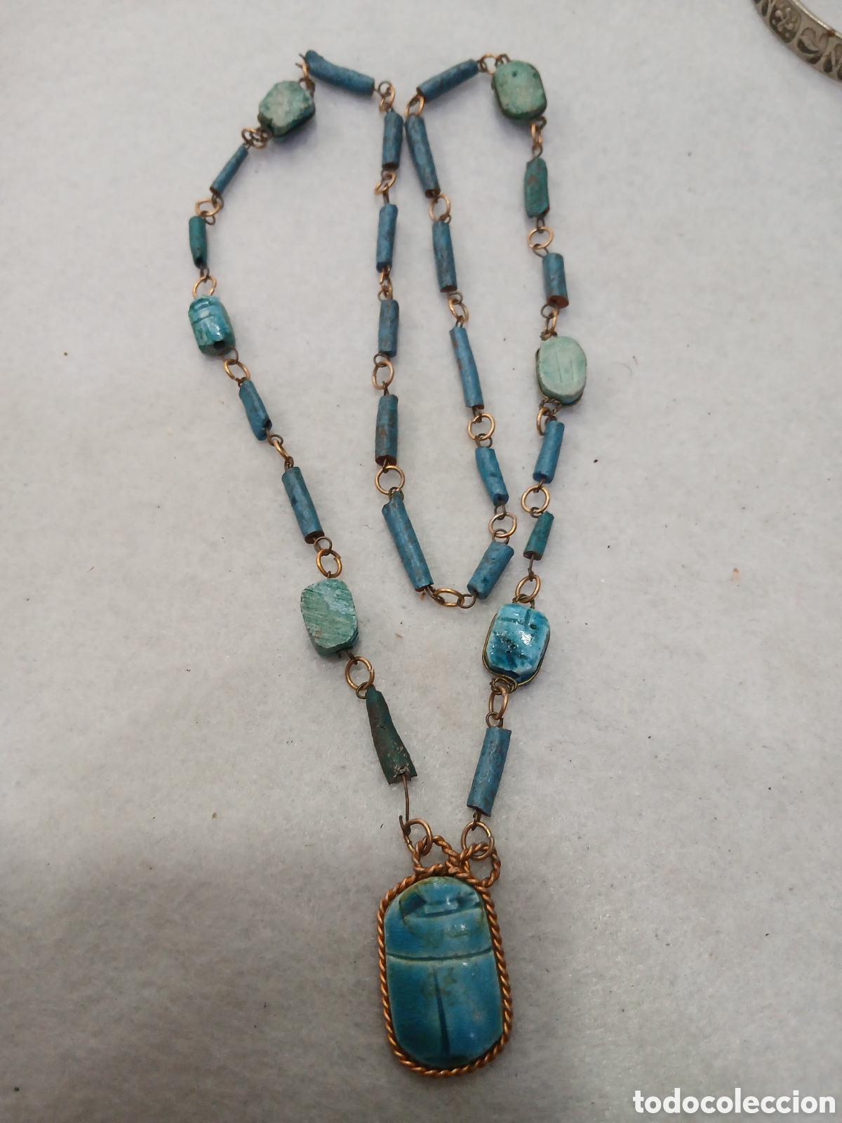 Joyeria: Collar con piedras tipo turquesa. (L0) - Foto 1