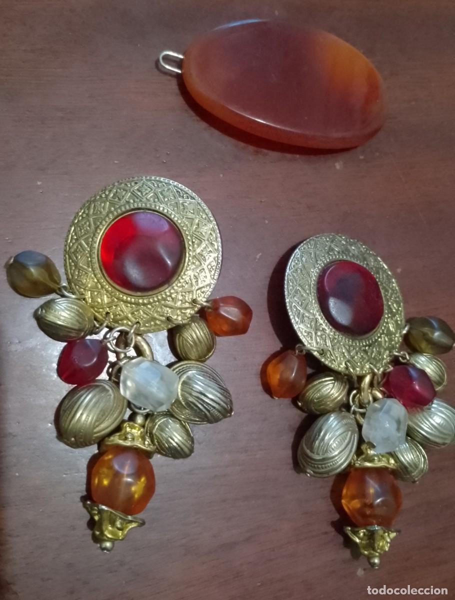 Joyeria: Par de Brincos + gancho de Cabelo Vintage - Foto 1