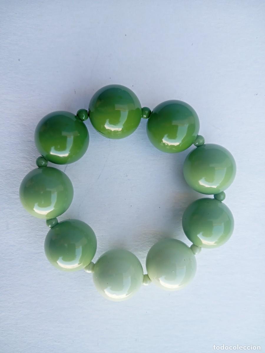 Joyeria: BONITA PULSERA ANTIGUA DE MADERA - Foto 6